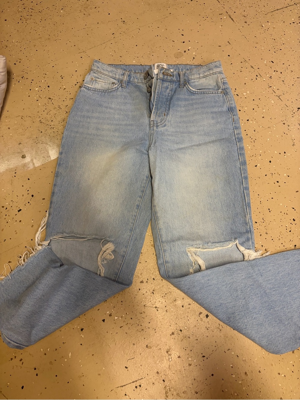 BDG Light Blue Distressed Boyfriend Jeans